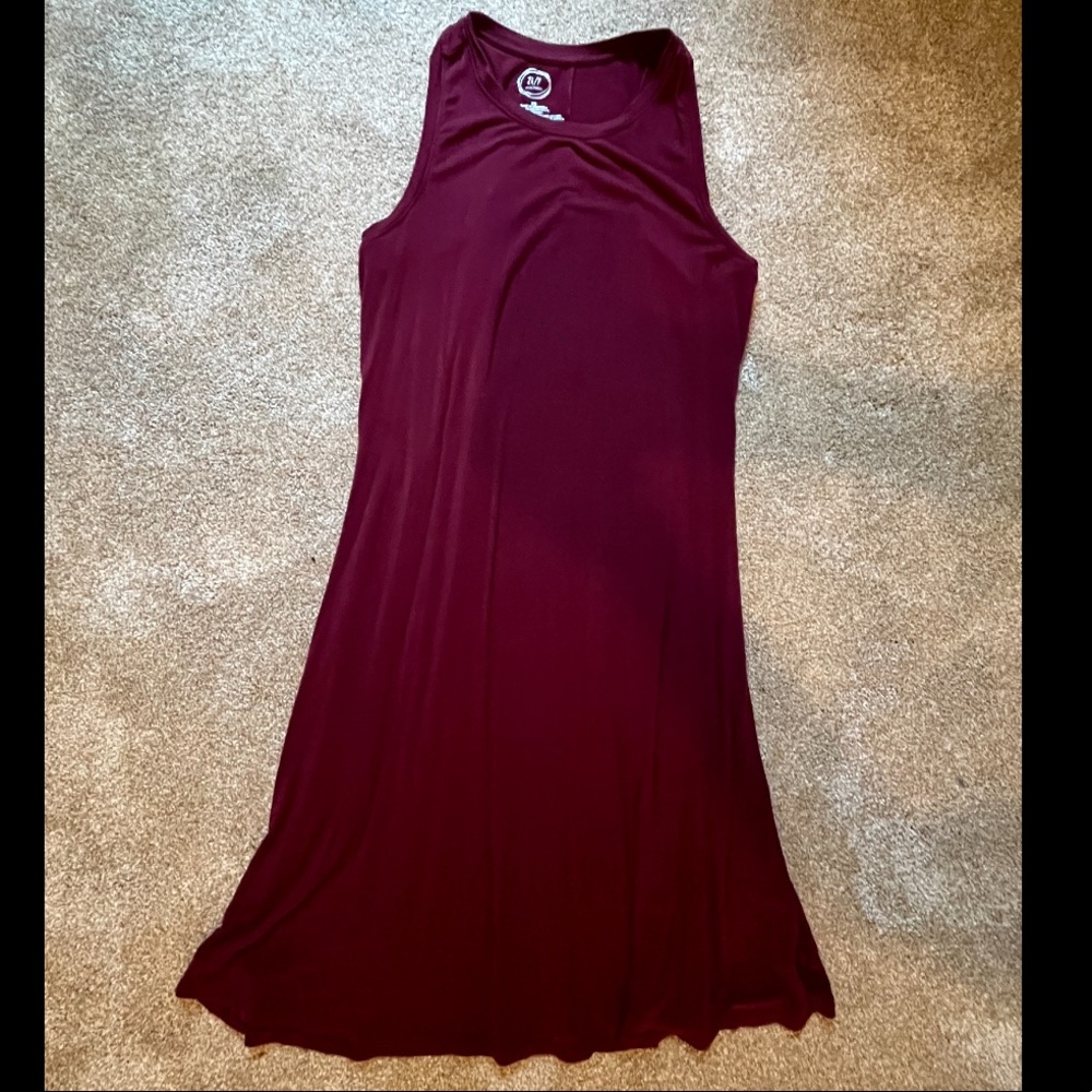Maurice’s, x-small swing dress, maroon